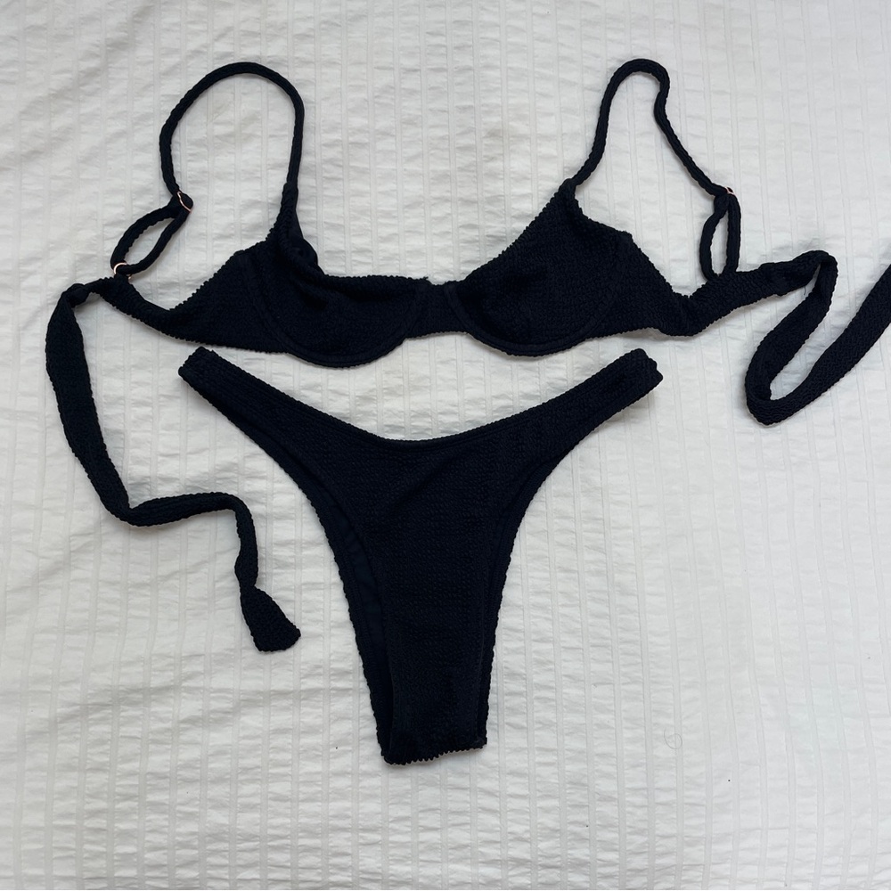 Somerfield Swim Crinkle Ribbed Bikini Set